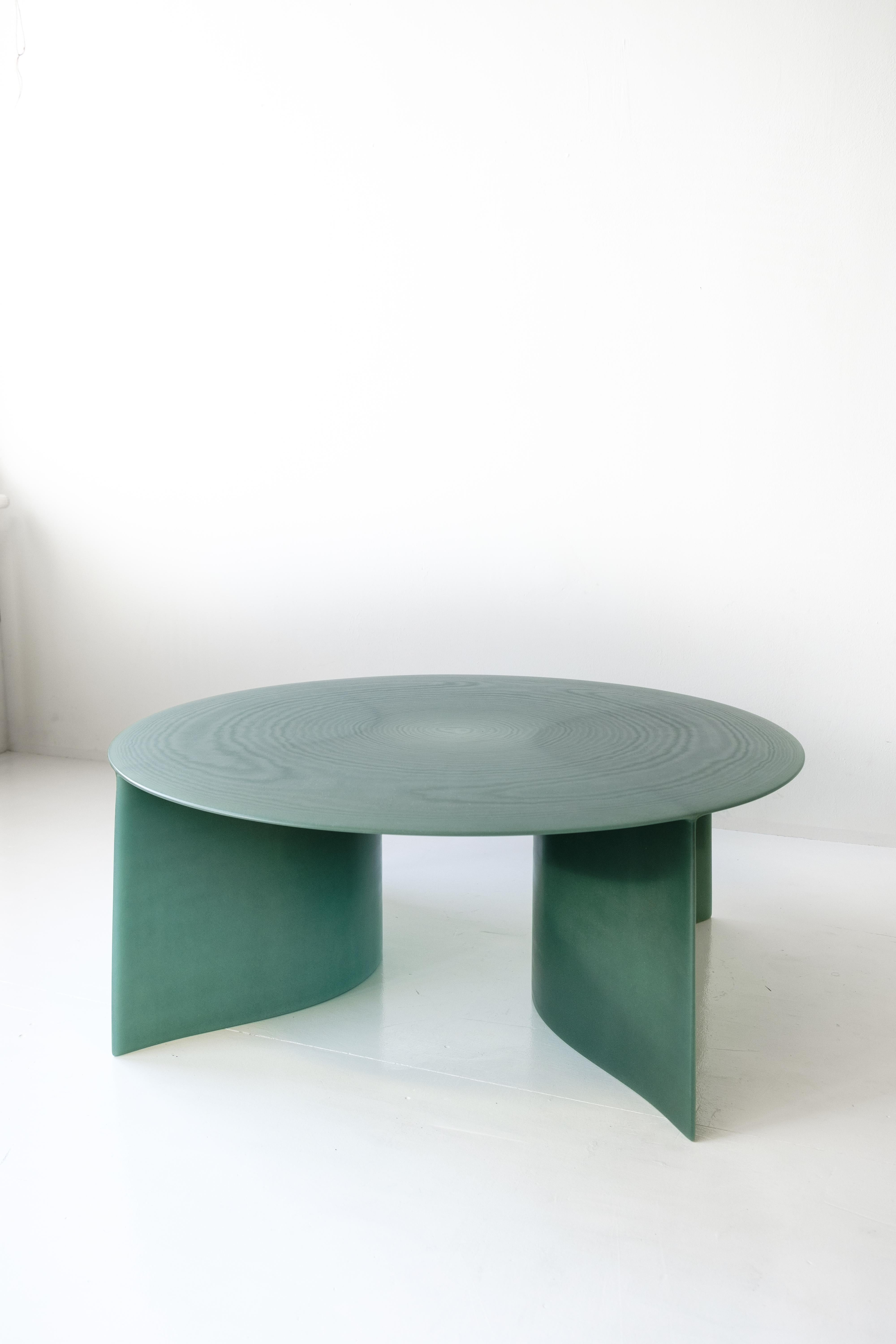 Contemporary Green Fiberglass, New Wave Coffee Table Round 120cm, by Lukas Cober For Sale 8
