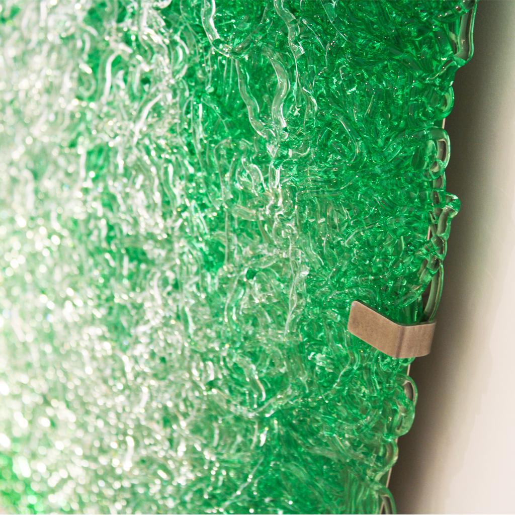 Plastic Contemporary Green Polycarbonate Circular Italian Jacopo Foggini Wall Lamp For Sale