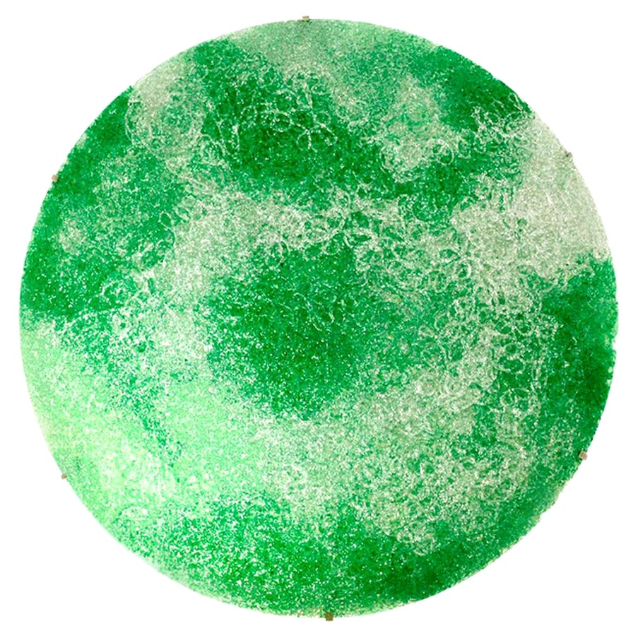 Contemporary Green Polycarbonate Circular Italian Jacopo Foggini Wall Lamp