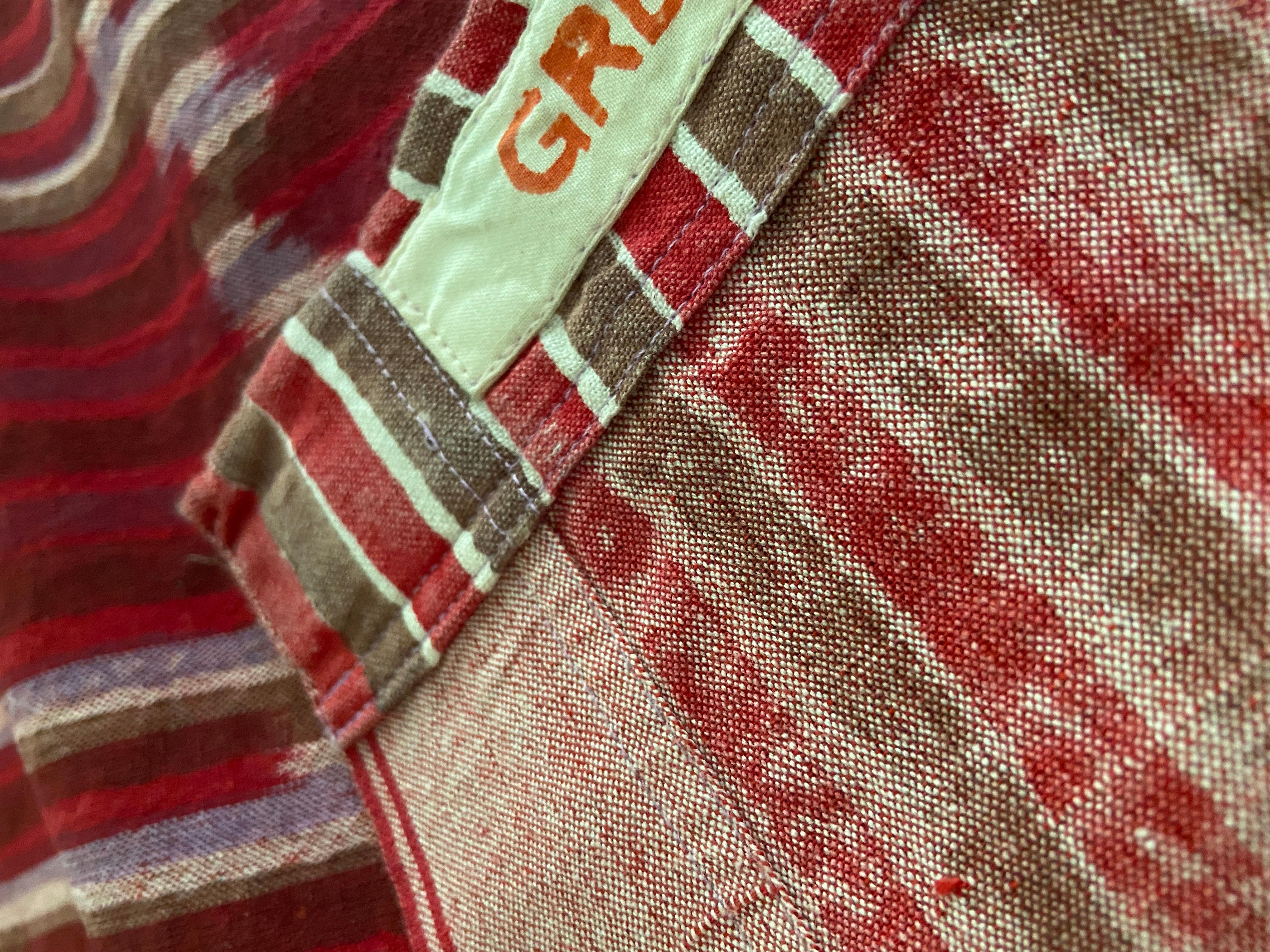 Contemporary Gregory Parkinson Tablecloth Ikat Hand-Blocked Patterns, USA, 2020 For Sale 5