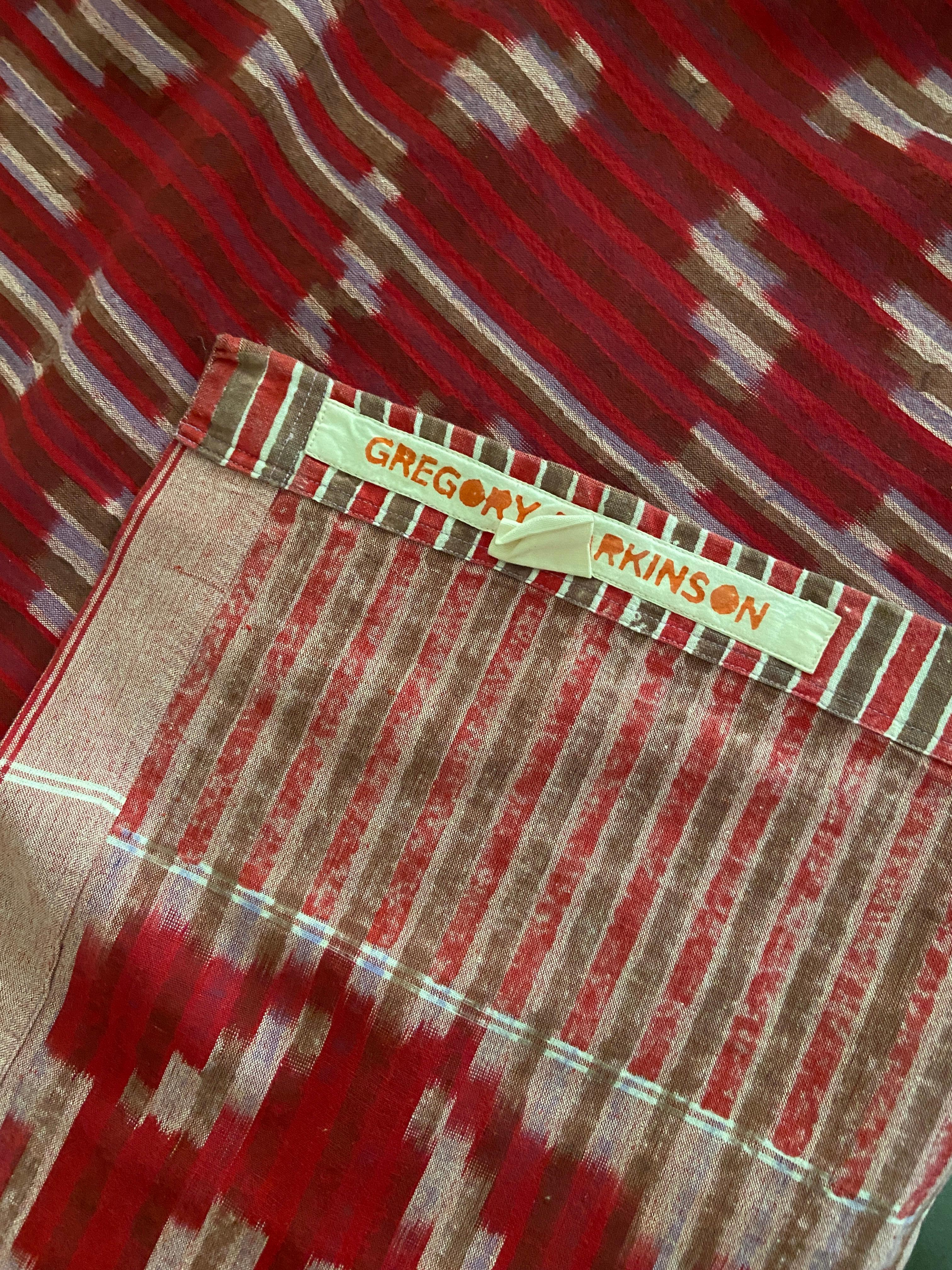 Contemporary Gregory Parkinson Tablecloth Ikat Hand-Blocked Patterns, USA, 2020 For Sale 4
