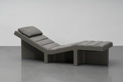 Contemporary Grey ash Weight of Shadow Chaise Lounge by Atelier V&F