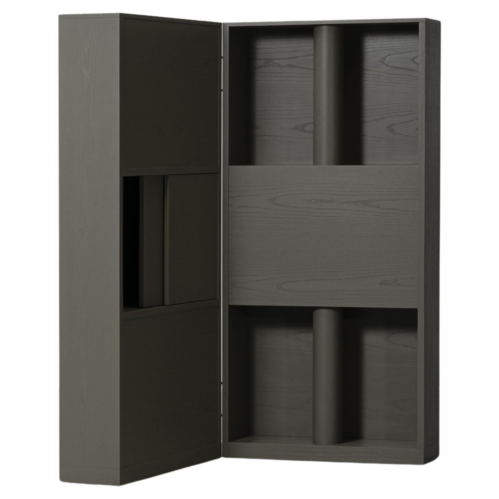 Contemporary Grey ash Weight of Shadow Screen Cabinet by Atelier V&F For Sale