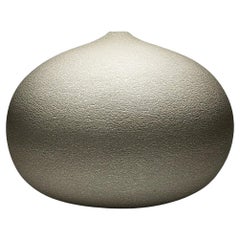 Contemporary Grey Stoneware Ceramic Vessel by Rachel Peters, Medium, In Stock.