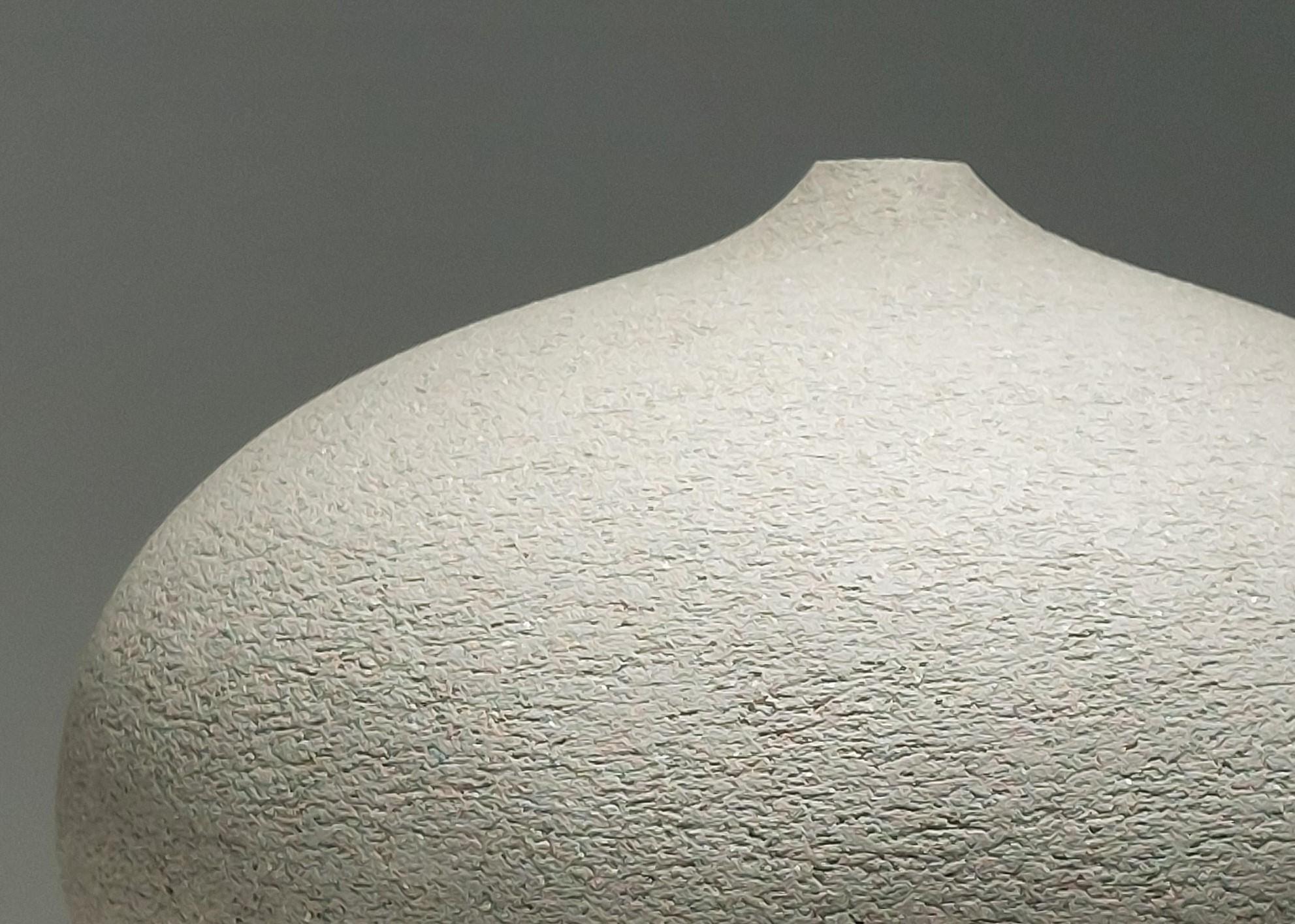 Contemporary Grey Stoneware Ceramic Vessel by Rachel Peters, Small, In Stock.

This vessel has been hand built from Rokk Grey Stoneware Clay using the traditional method of coiling.   Refined and finished by hand to create a beautiful tactile