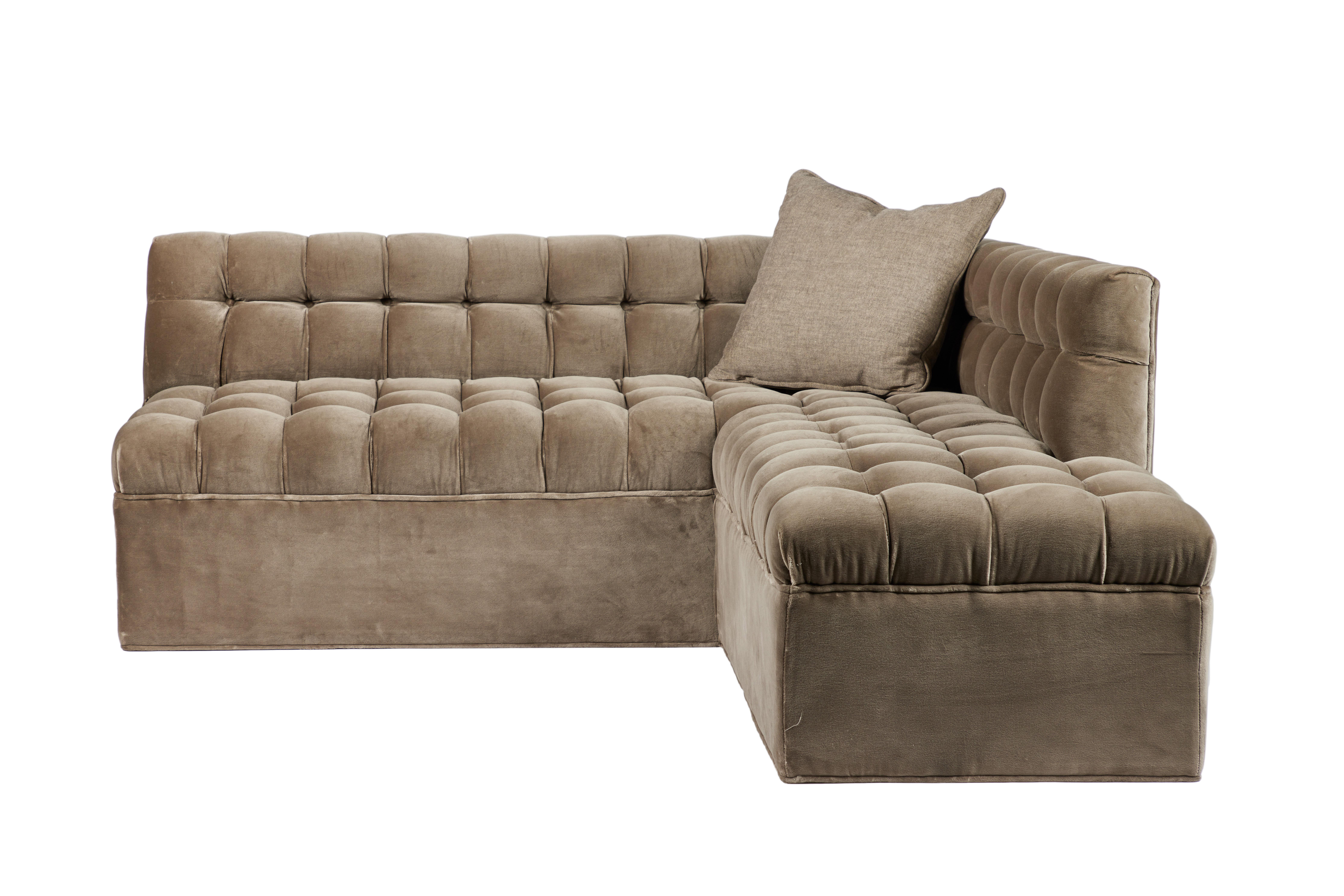 tufted corner sofa