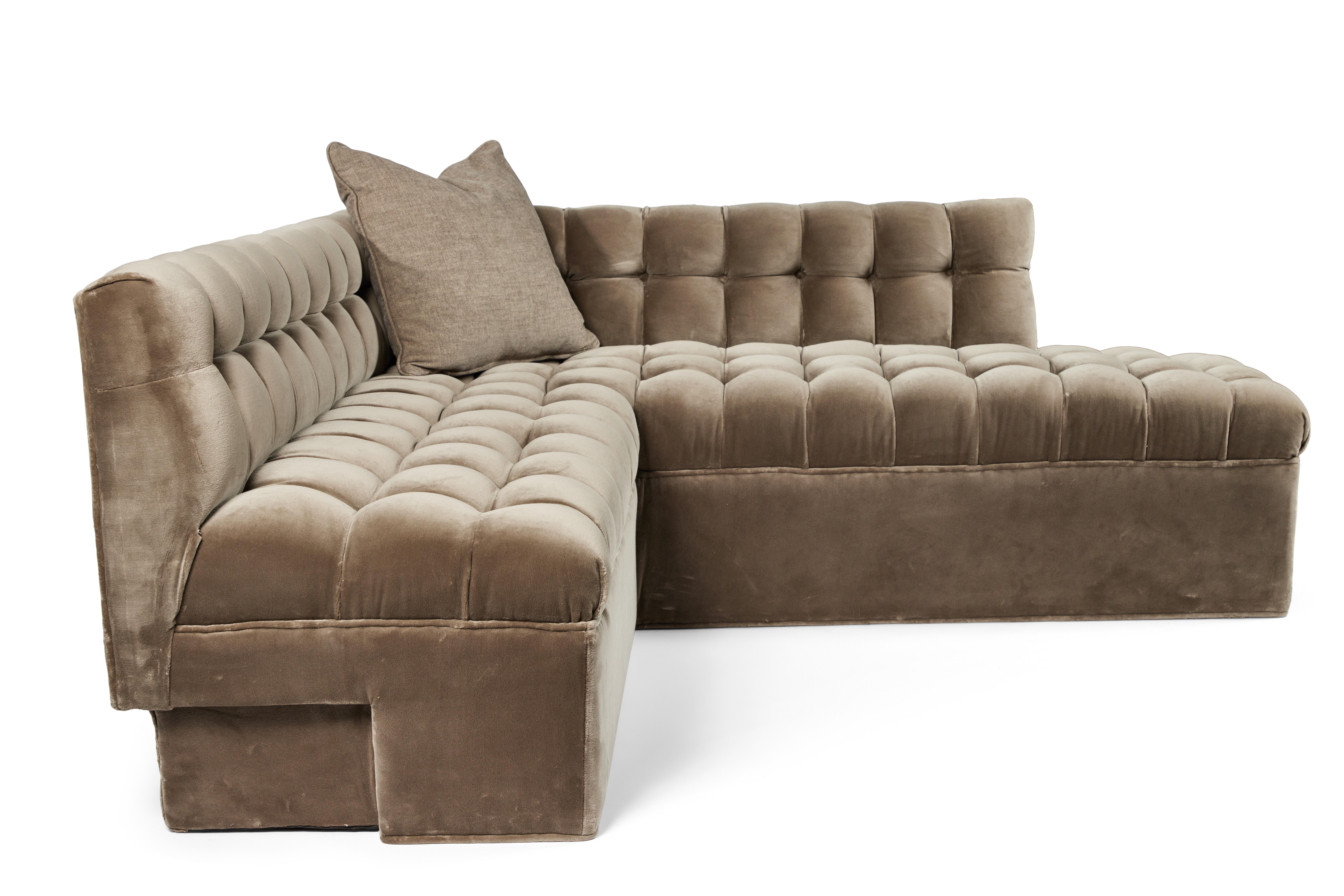 grey suede corner sofa
