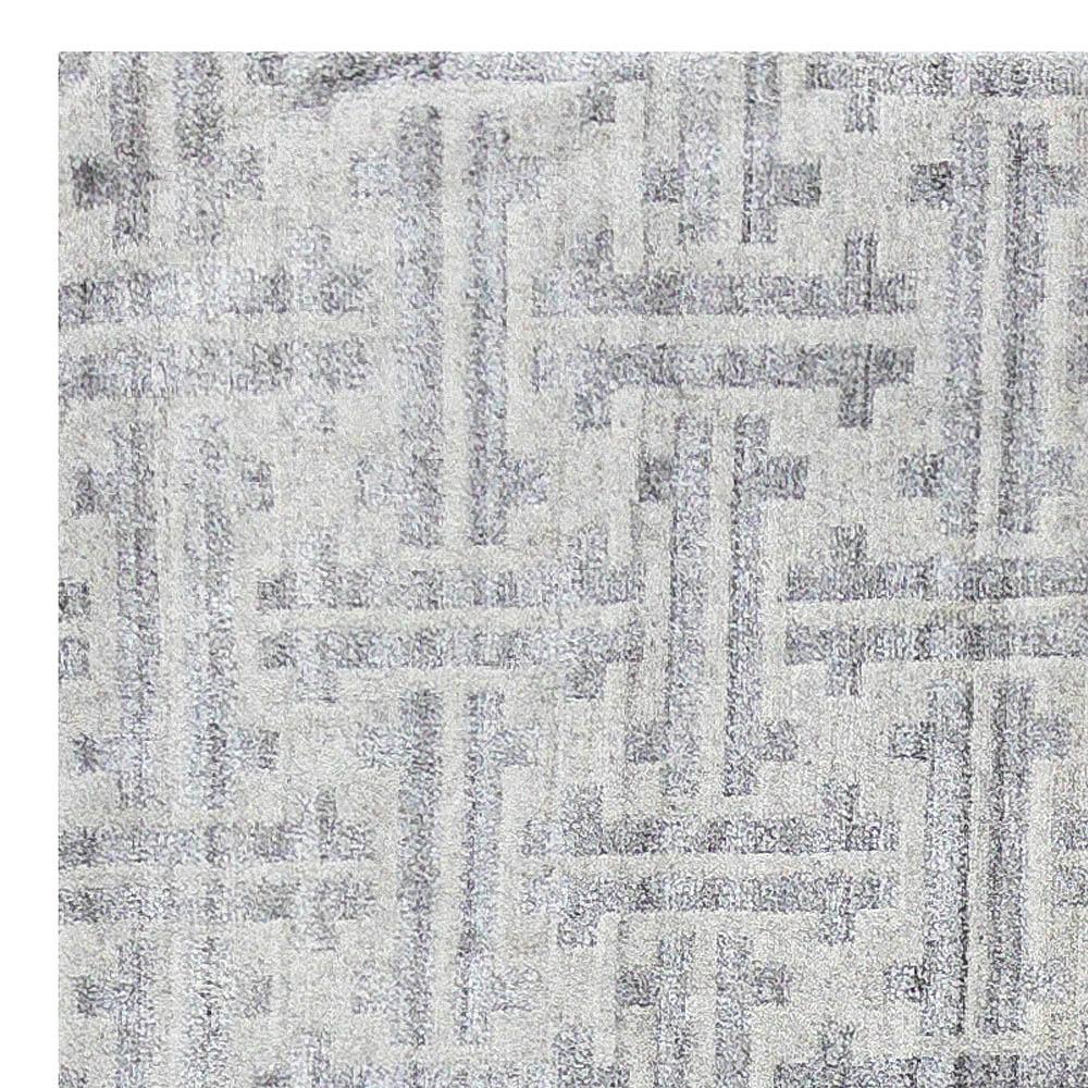 Contemporary Grey Terra Rug in Natural Wool by Doris Leslie Blau In New Condition For Sale In New York, NY