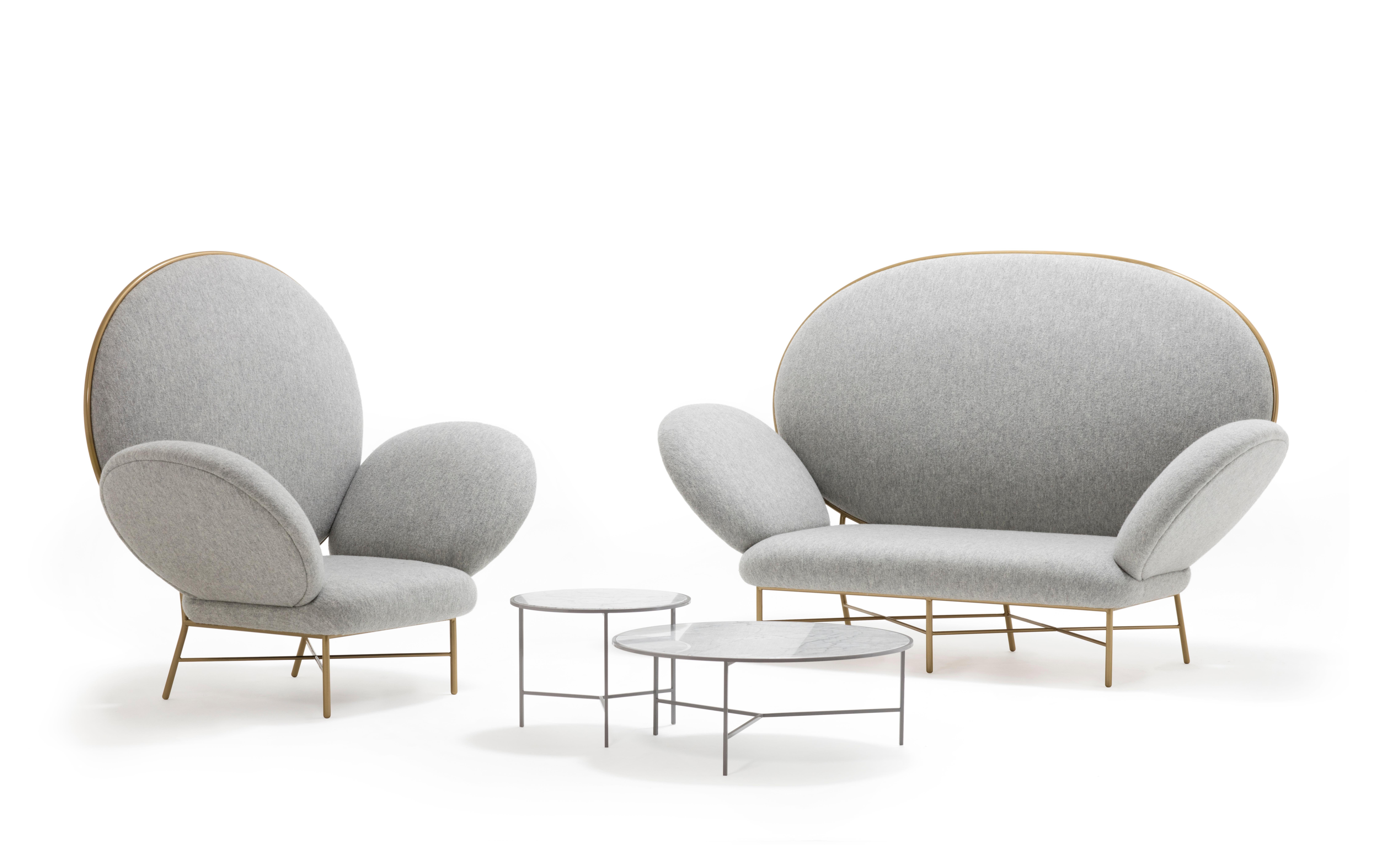 Zeitgenössisches graues gepolstertes Sofa, Stay Sofa von Nika Zupanc für Se (Moderne) im Angebot