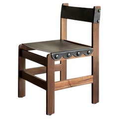 Sedia da pranzo contemporanea in noce Guamuchil