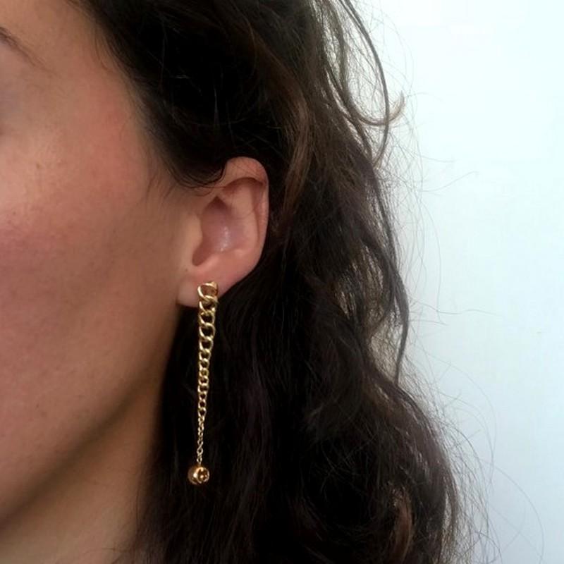 Contemporary Gucci Dangle Yellow Gold Earrings 3