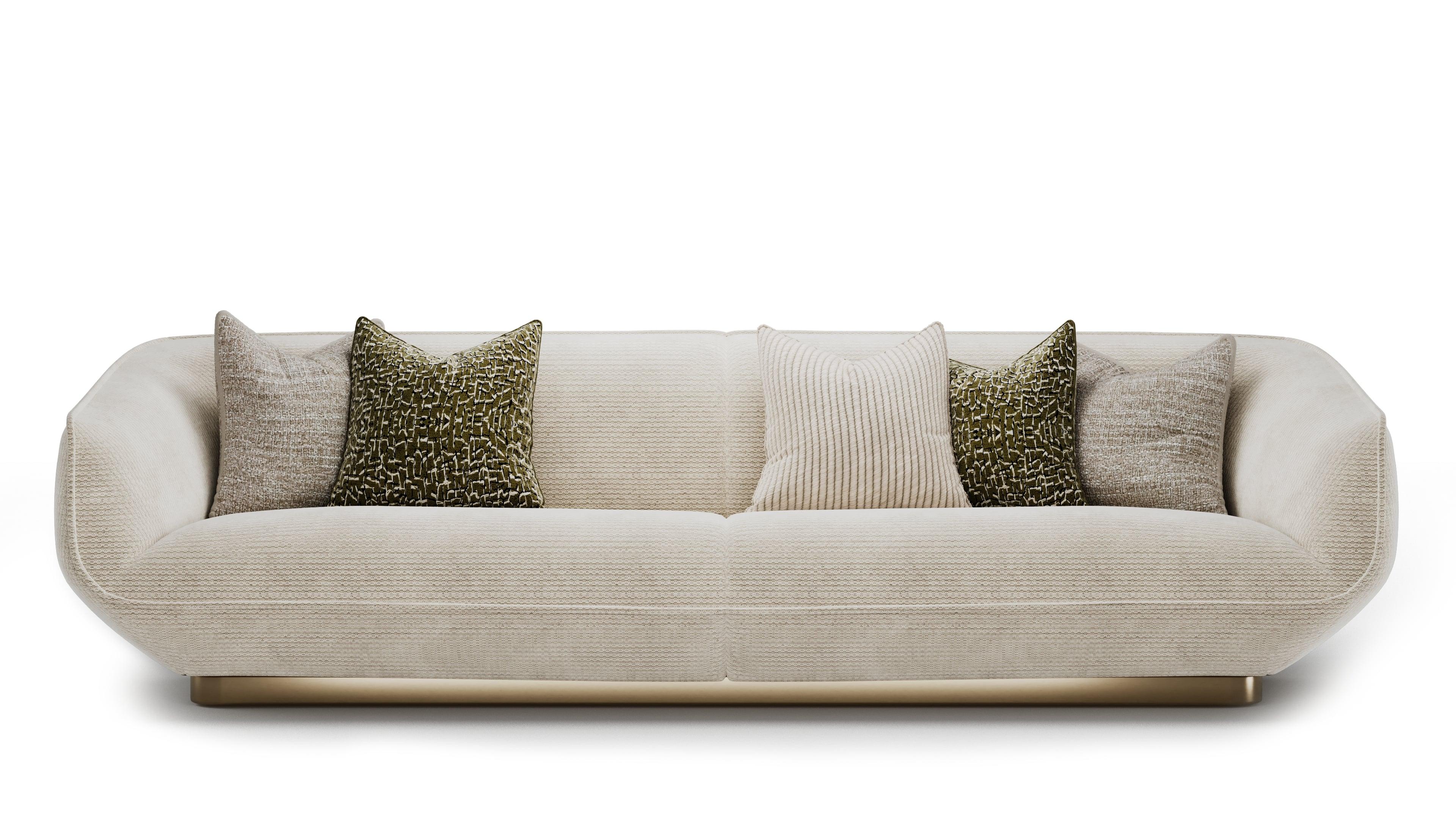 The Gulman sofa the ultimate expression of luxury and comfort, designed to make a bold yet inviting statement in any living space. With its sculptural lines, plush upholstery, and elegant base, the Gulman Sofa perfectly balances sophistication and