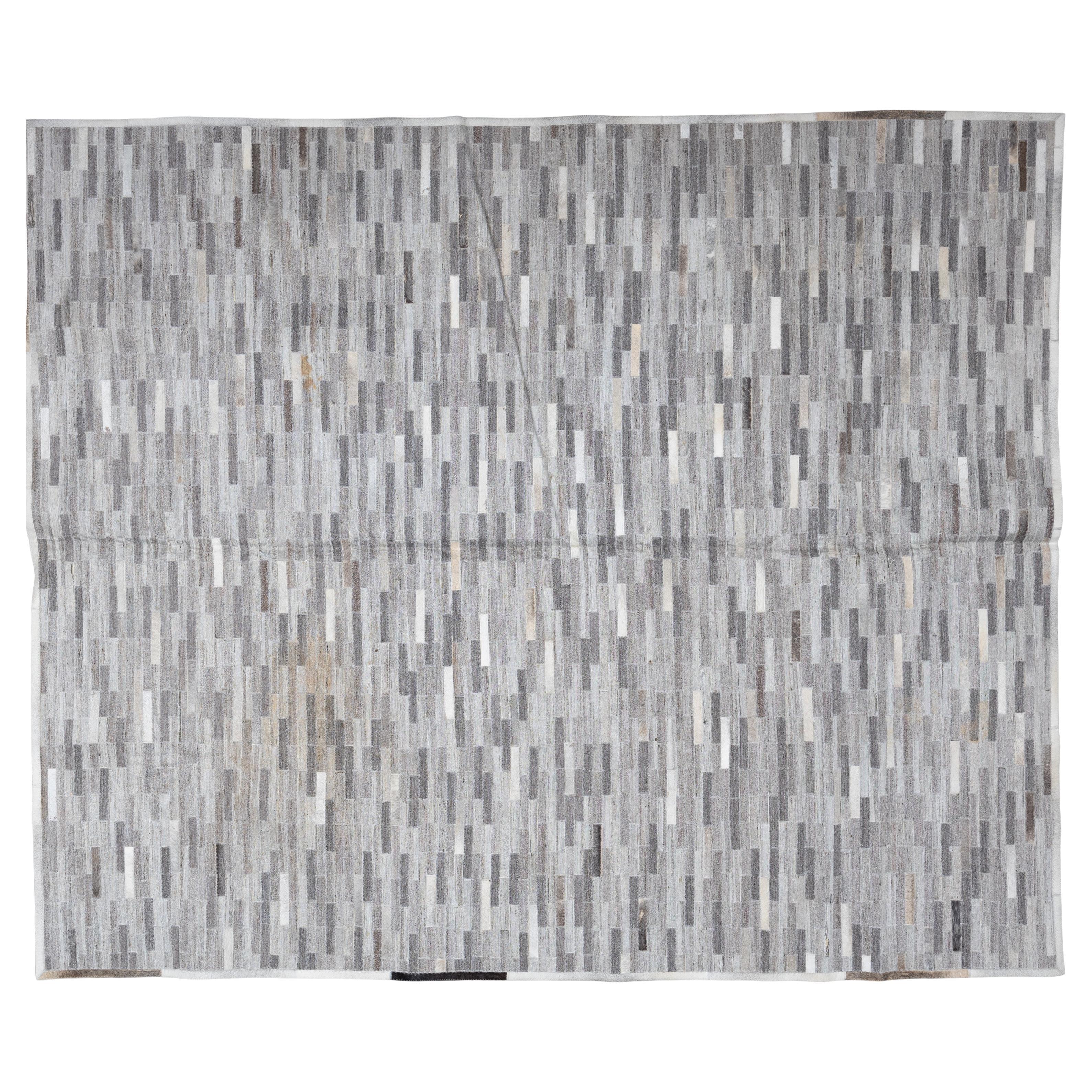 Contemporary Hair-On-Hide Rug