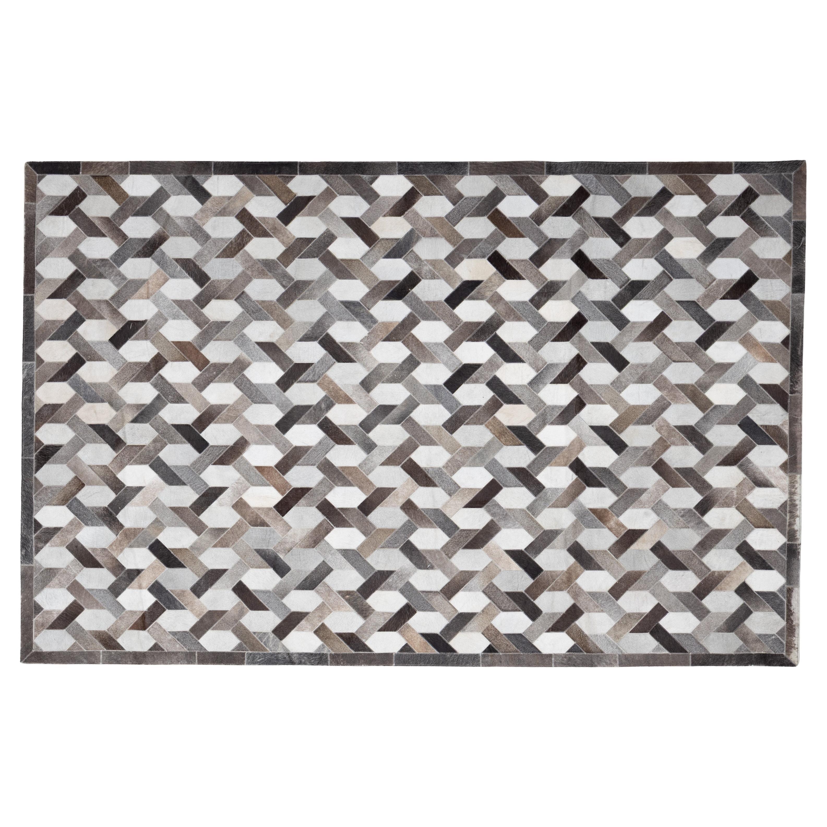 Contemporary Hair-On-Hide Rug For Sale