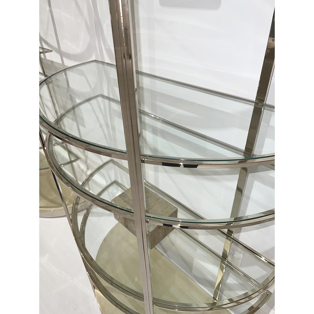 Contemporary Half Moon Etagere For Sale 2