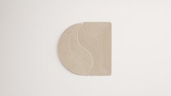 Contemporary Half Moon Niwa Beige Linen