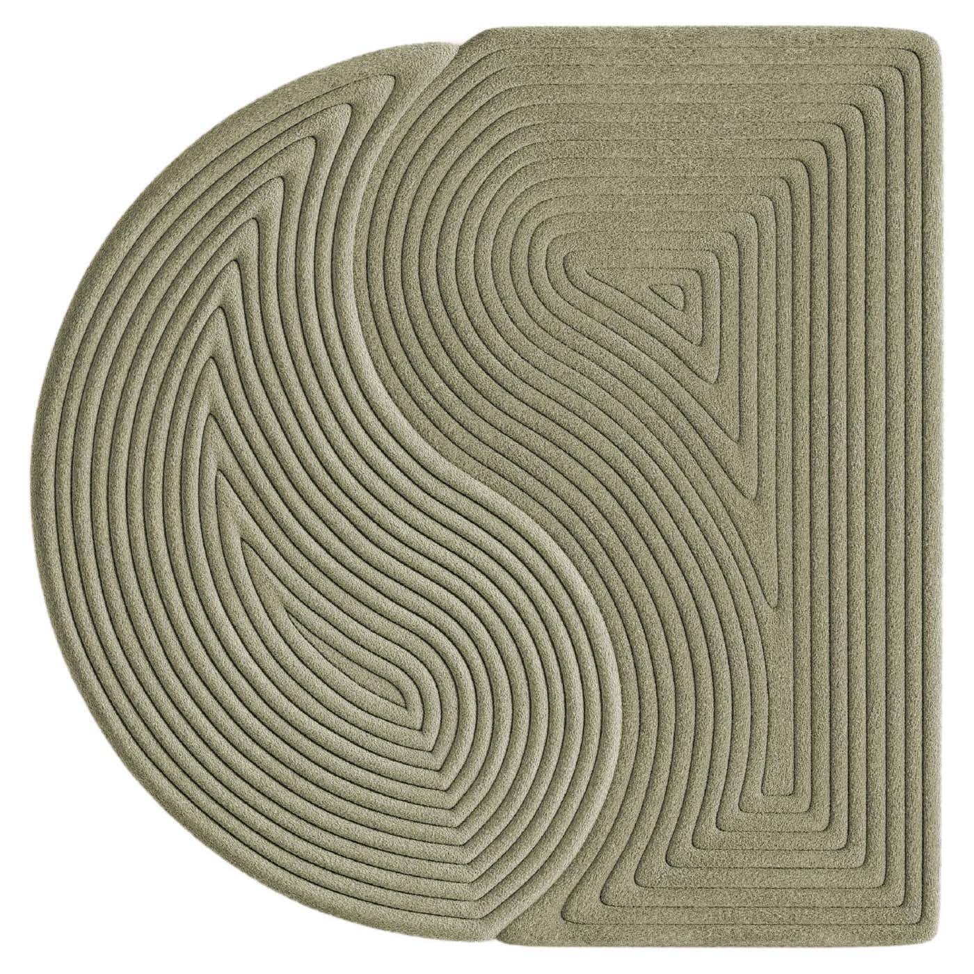 Contemporary Half Moon Niwa Green Sage For Sale at 1stDibs