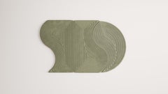 Contemporary Half Moon Niwa + Niwa A Rug Green Sage