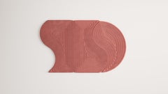 Contemporary Half Moon Niwa + Niwa A Rug Peach Pink