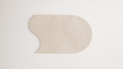 Contemporary Half Moon Niwa + Niwa A Rug White Ivory
