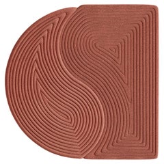 Demi-lune contemporaine Niwa Red Coral