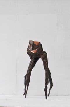 Contemporary Hammered copper Arachne sculpture by Marius Ritiu