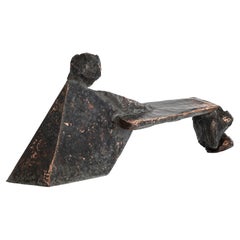 Banc Constellation I en cuivre Hammer Contemporary par Marius Ritiu