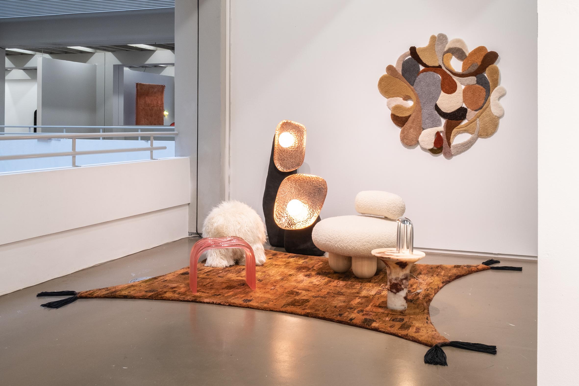 Néerlandais Petit lampadaire contemporain en cuivre martelé - par Studio ThusThat en vente