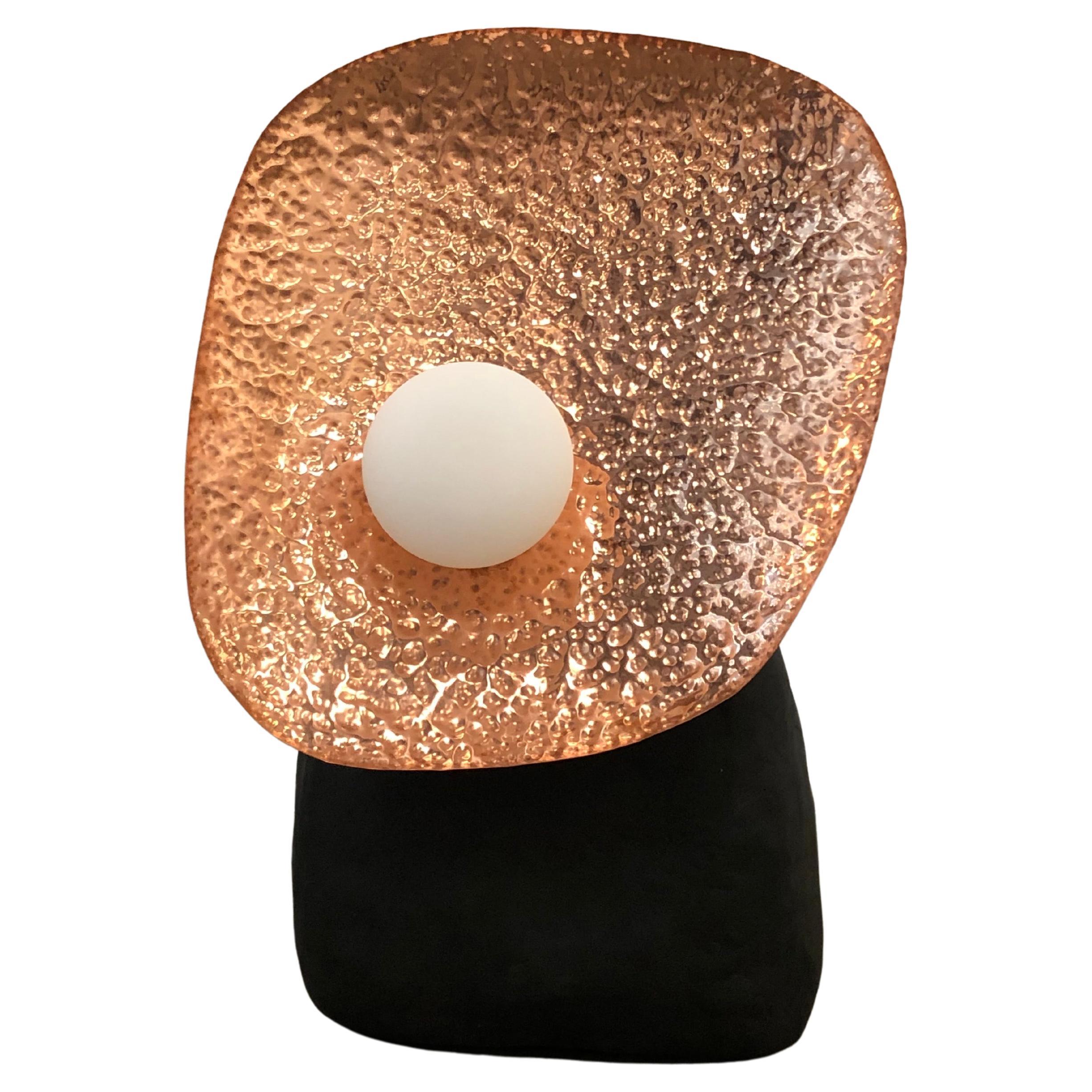 Contemporary, Hammered copper floor lamp small - By Studio ThusThat For Sale