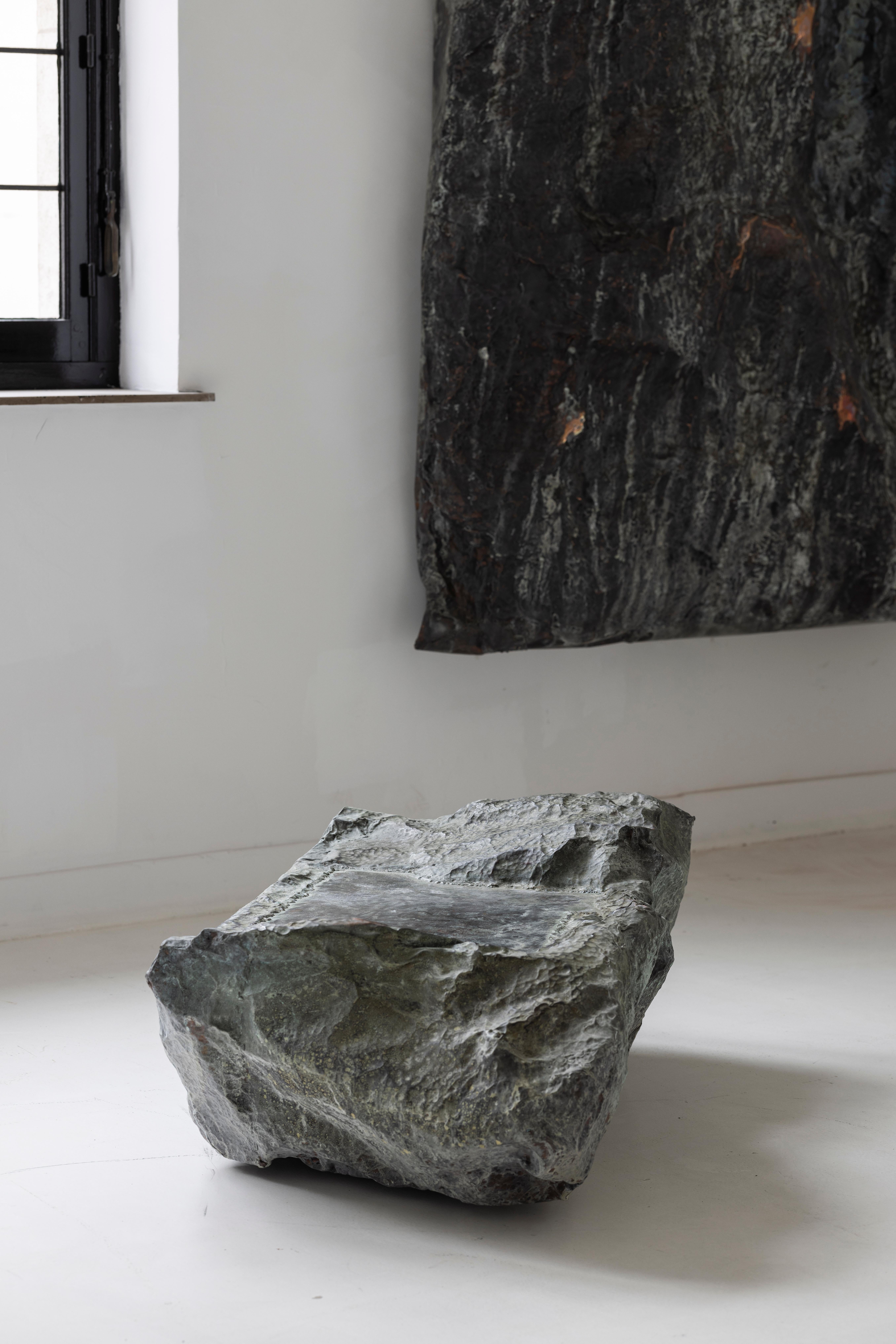 Belgian Contemporary Hammered copper Meteor Coffee Table by Marius Ritiu For Sale