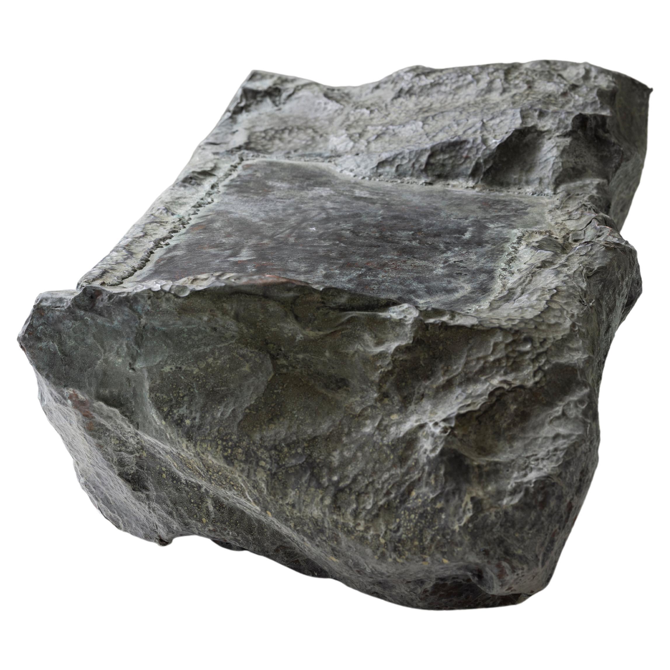 Contemporary Hammered copper Meteor Coffee Table by Marius Ritiu For Sale