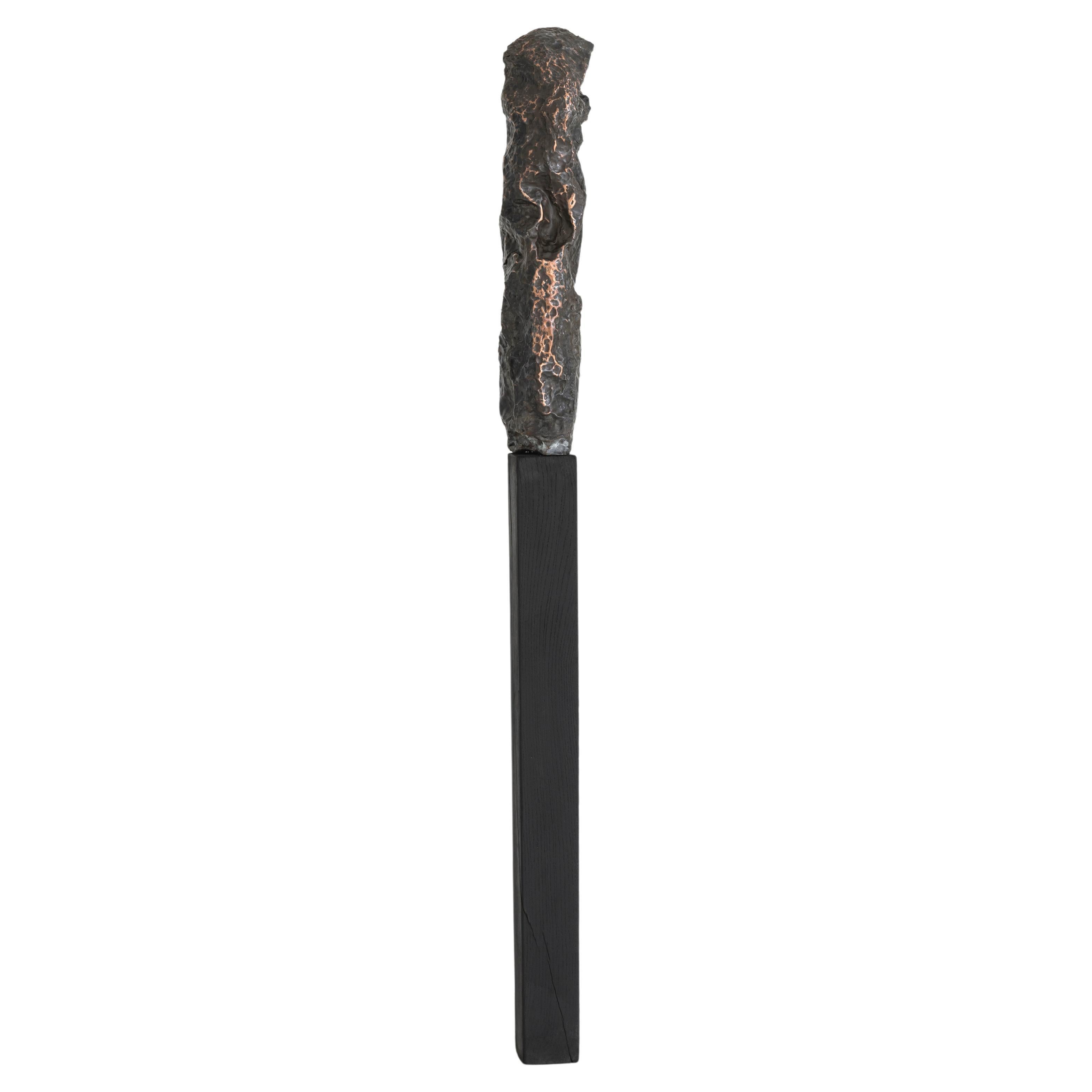 Escultura contemporánea de cobre martillado Oumuamua III de Marius Ritiu en venta