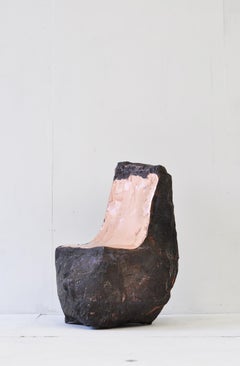 Contemporary Hammered copper Rocking Chair II sculpture by Marius Ritiu
