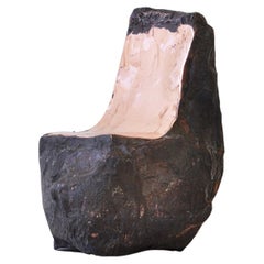 Contemporary Hammered copper Rocking Chair II sculpture by Marius Ritiu