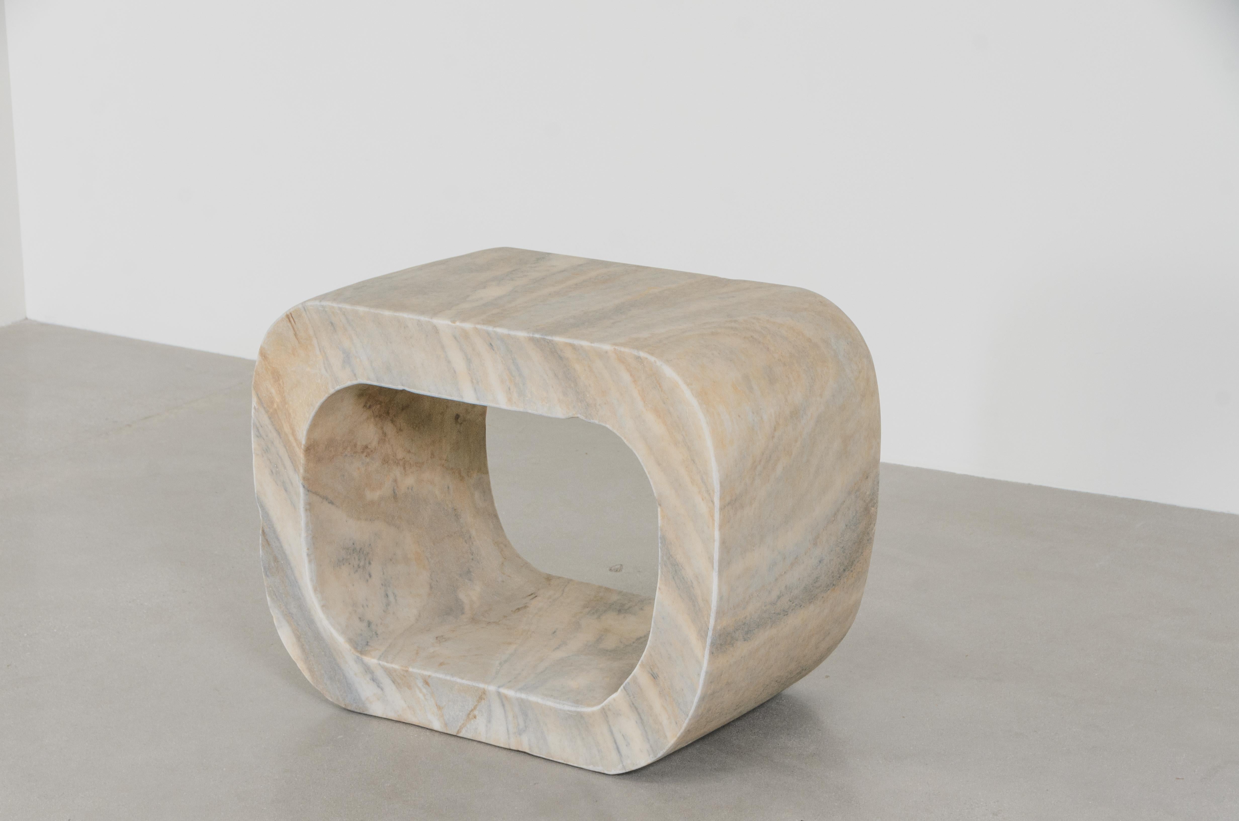 Hand-Carved Contemporary Han Bai Yu White Marble 