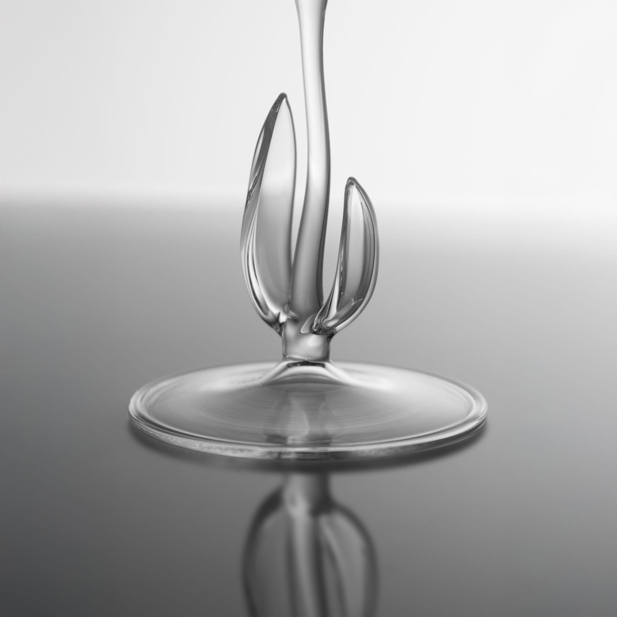 Set de verres à cocktail contemporains soufflés à la main Gardenia Garden Leaf Nature Wild Neuf - En vente à Camisano Vicentino, IT