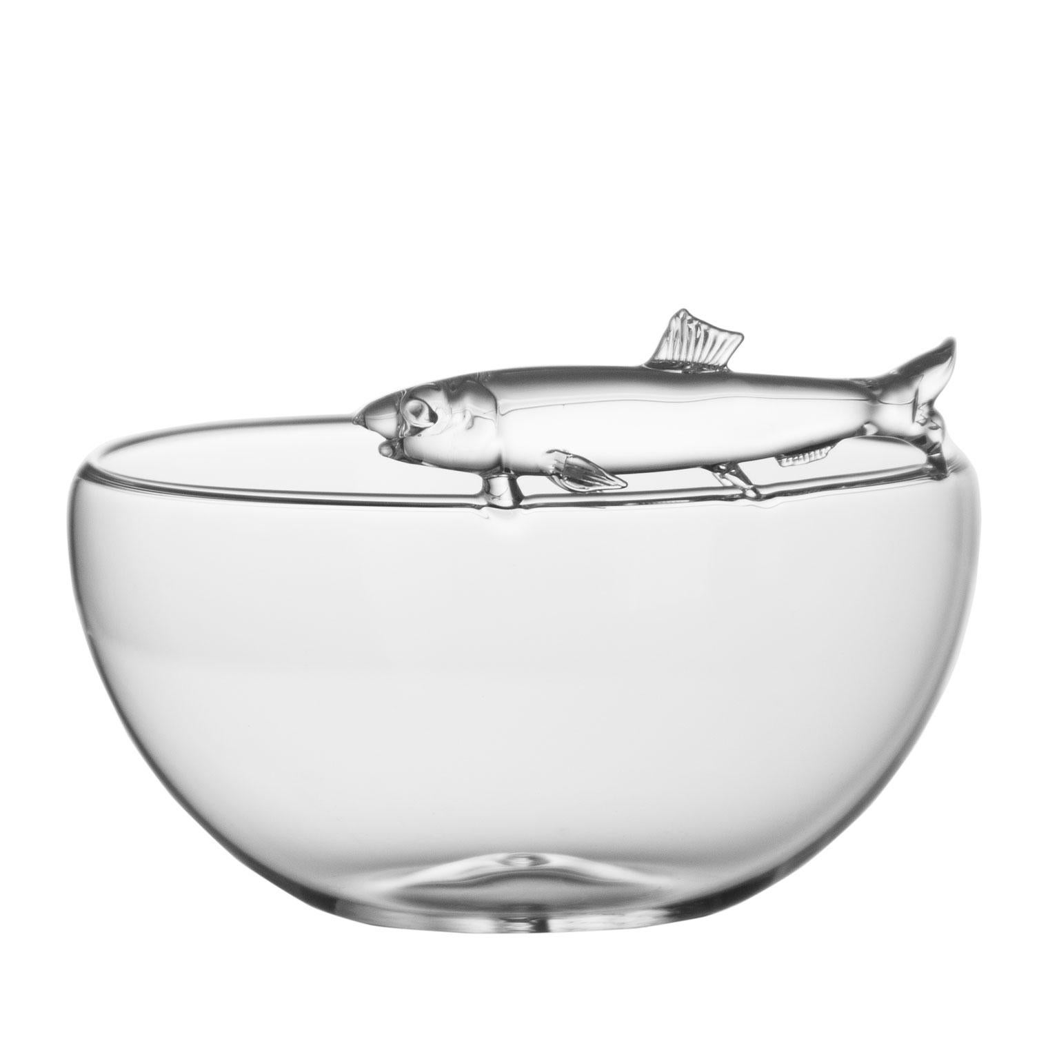 Autre Bol contemporain en verre soufflé Pilchard par Simone Crestani