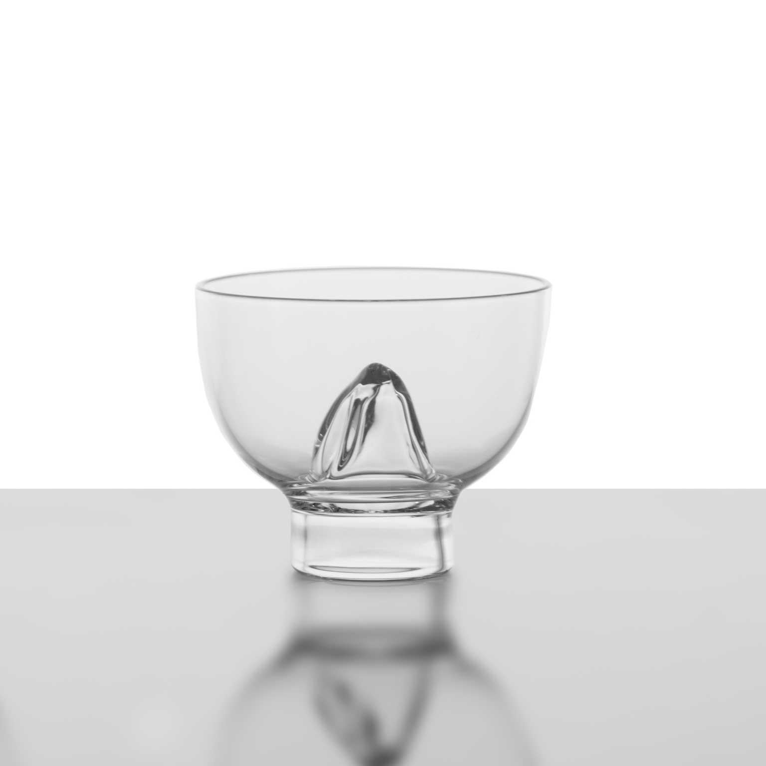 Vetro Tazze da tè Suiseki in vetro soffiato a mano contemporanee, in pietra, acqua, natura, Elegance Tiny in vendita