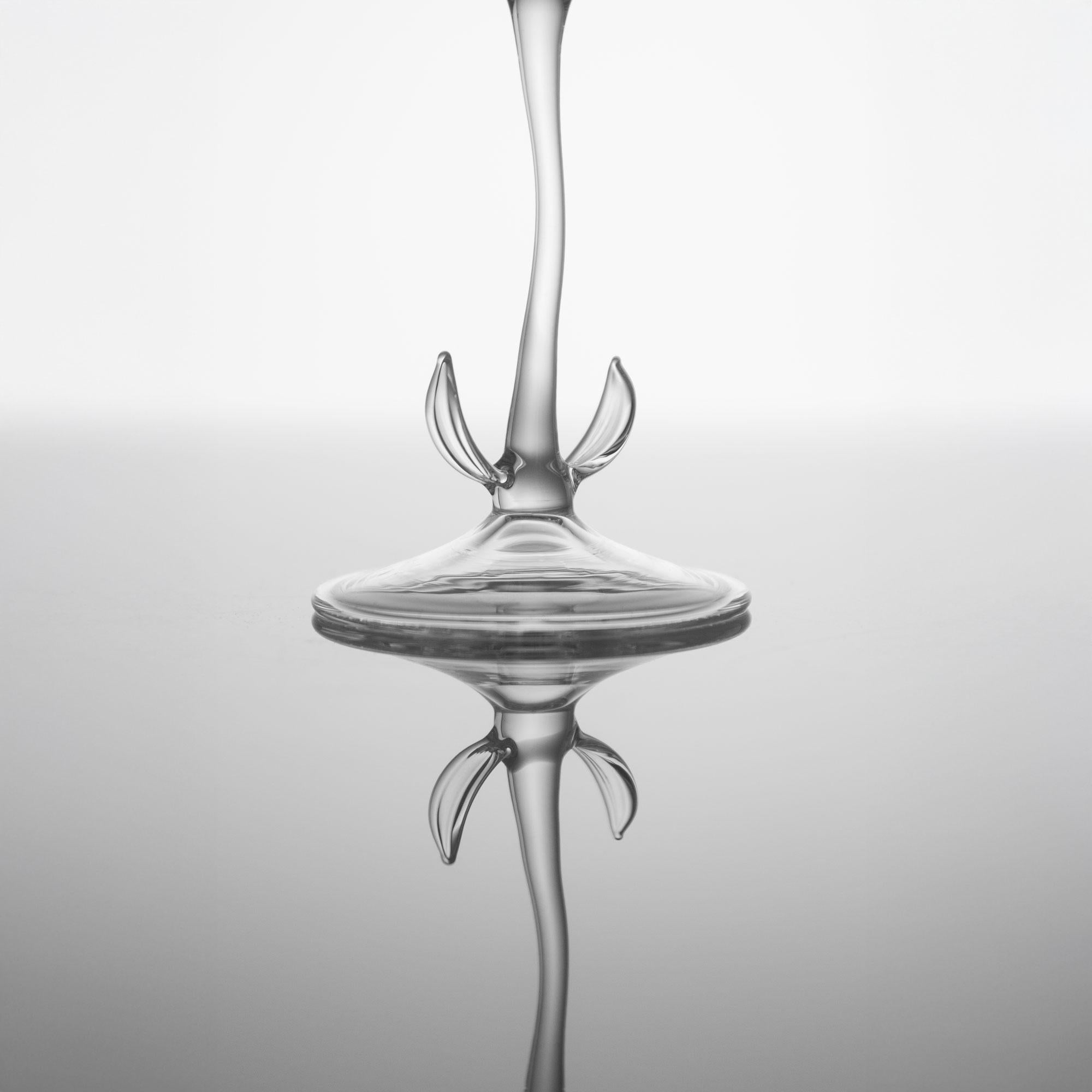 Zeitgenössische mundgeblasene Maiglöckchen-Cocktailgläser-Set Garden Nature (Italienisch) im Angebot