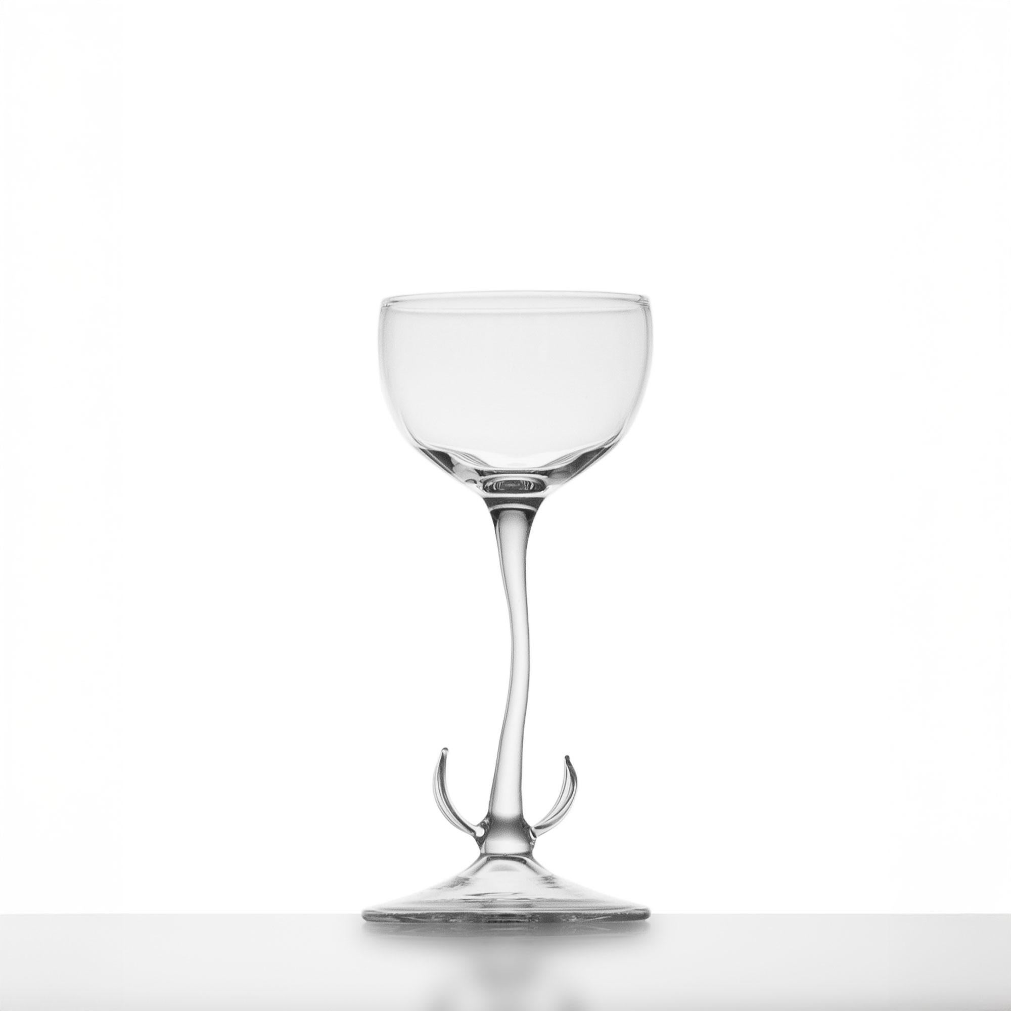 Zeitgenössische mundgeblasene Maiglöckchen-Cocktailgläser-Set Garden Nature im Angebot 1