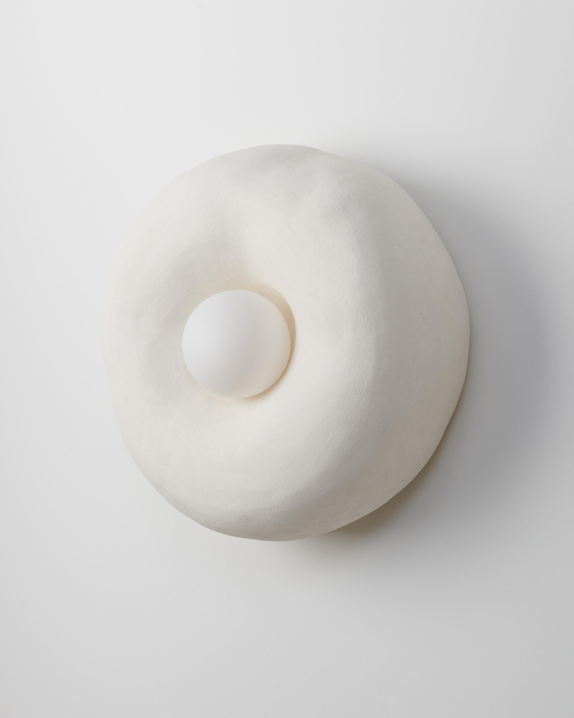 American Contemporary Hand-Built Ceramic Blob Sconces, Medium For Sale