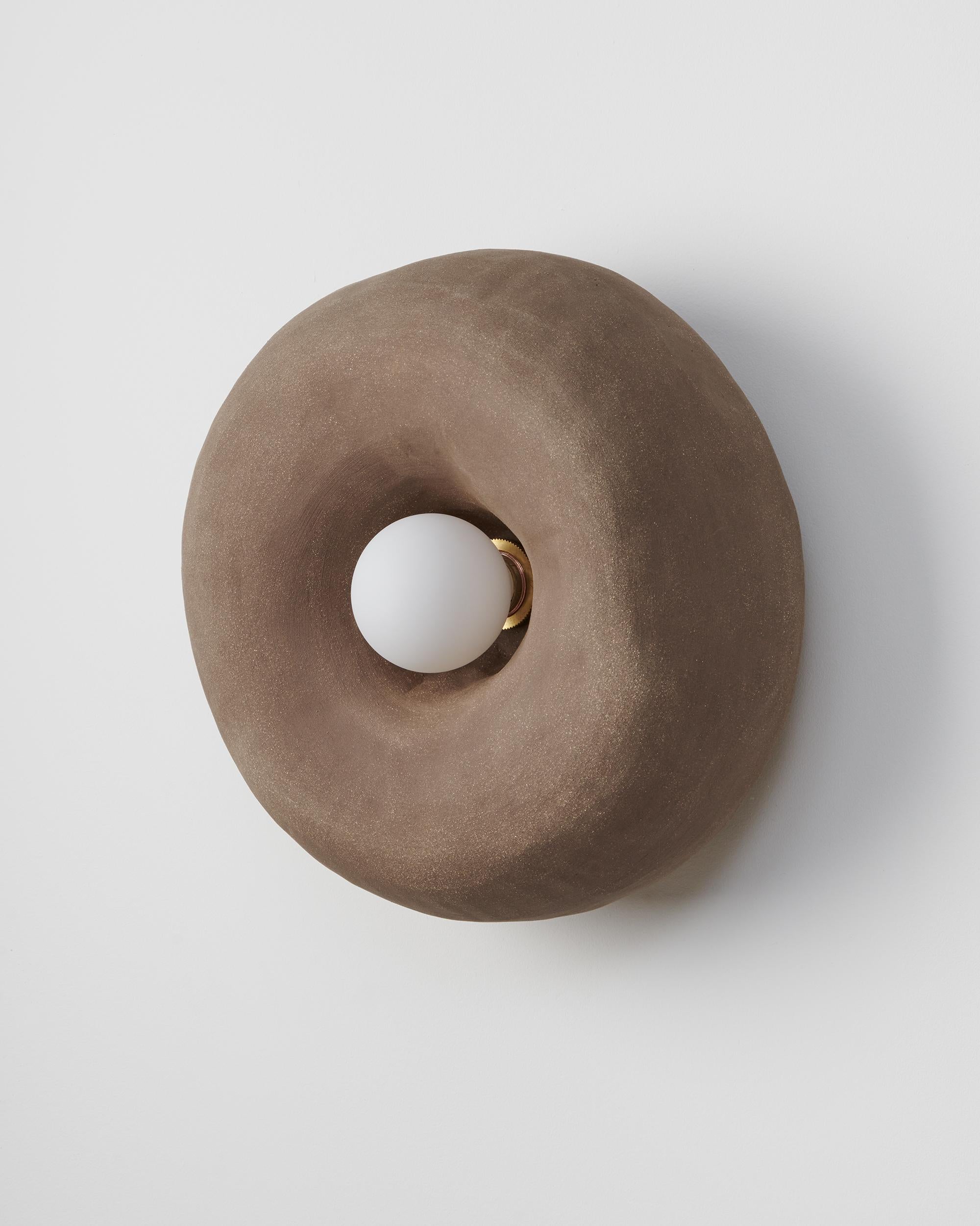 Contemporary Hand-Built Ceramic Blob Sconces, Large For Sale 3