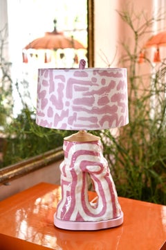 Contemporary Hand-Built Ceramic Lamps by Artists Abby Kasonik & Kiki Slaughter