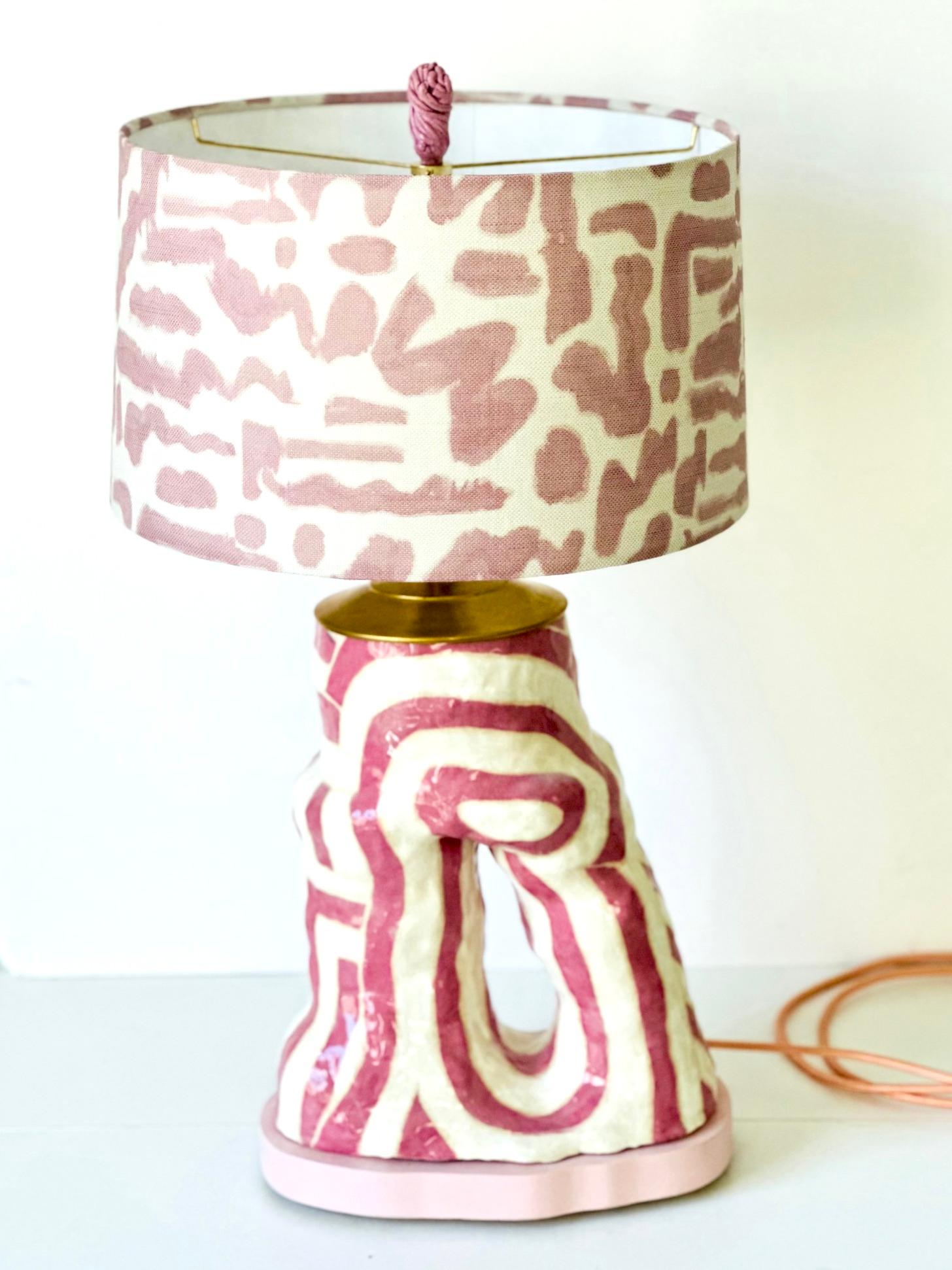 American Contemporary Hand-Built Ceramic Lamps by Artists Abby Kasonik & Kiki Slaughter