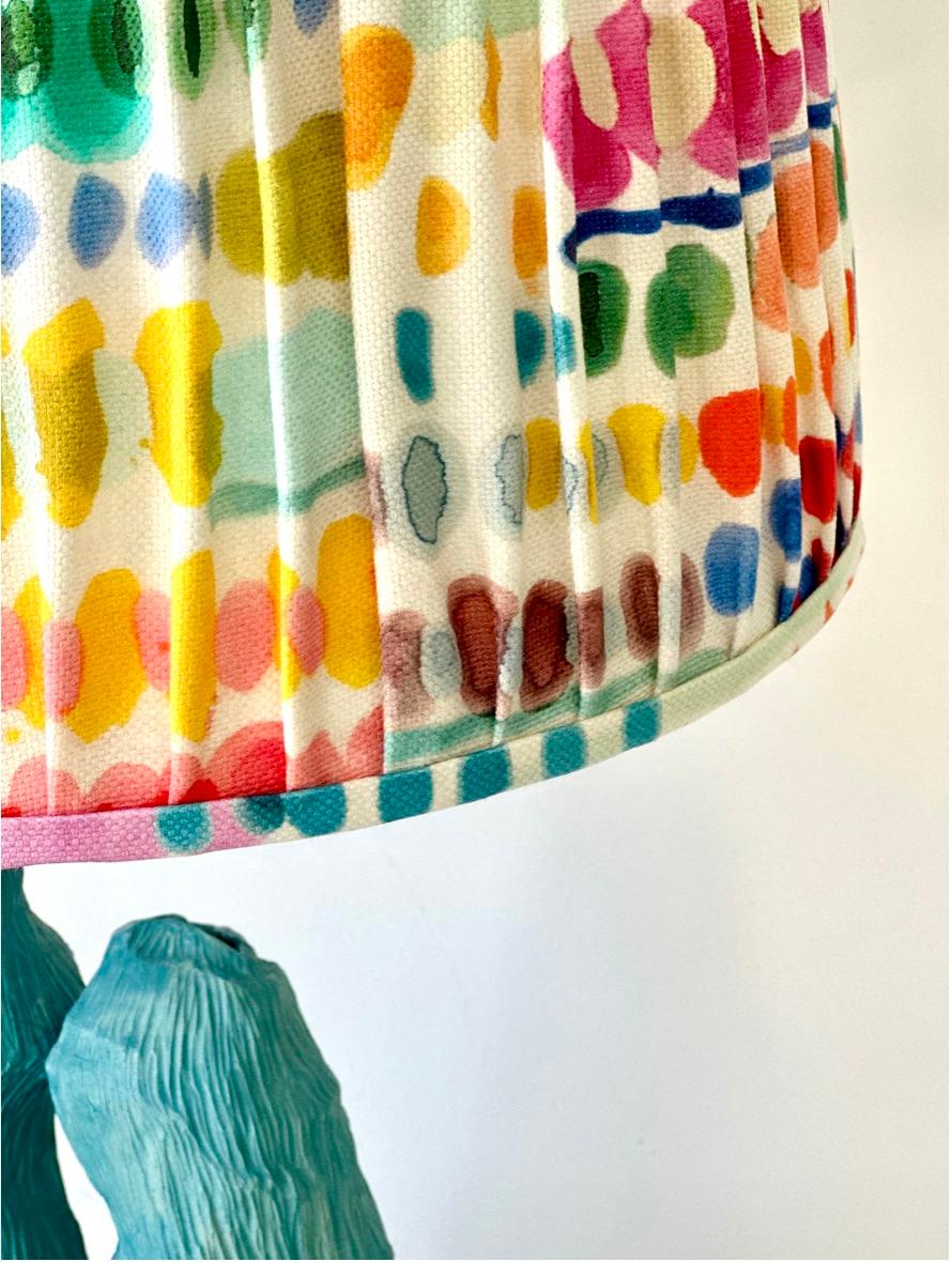 American Contemporary Hand-Built Ceramic Lamps by Artists Abby Kasonik X Kiki Slaughter For Sale