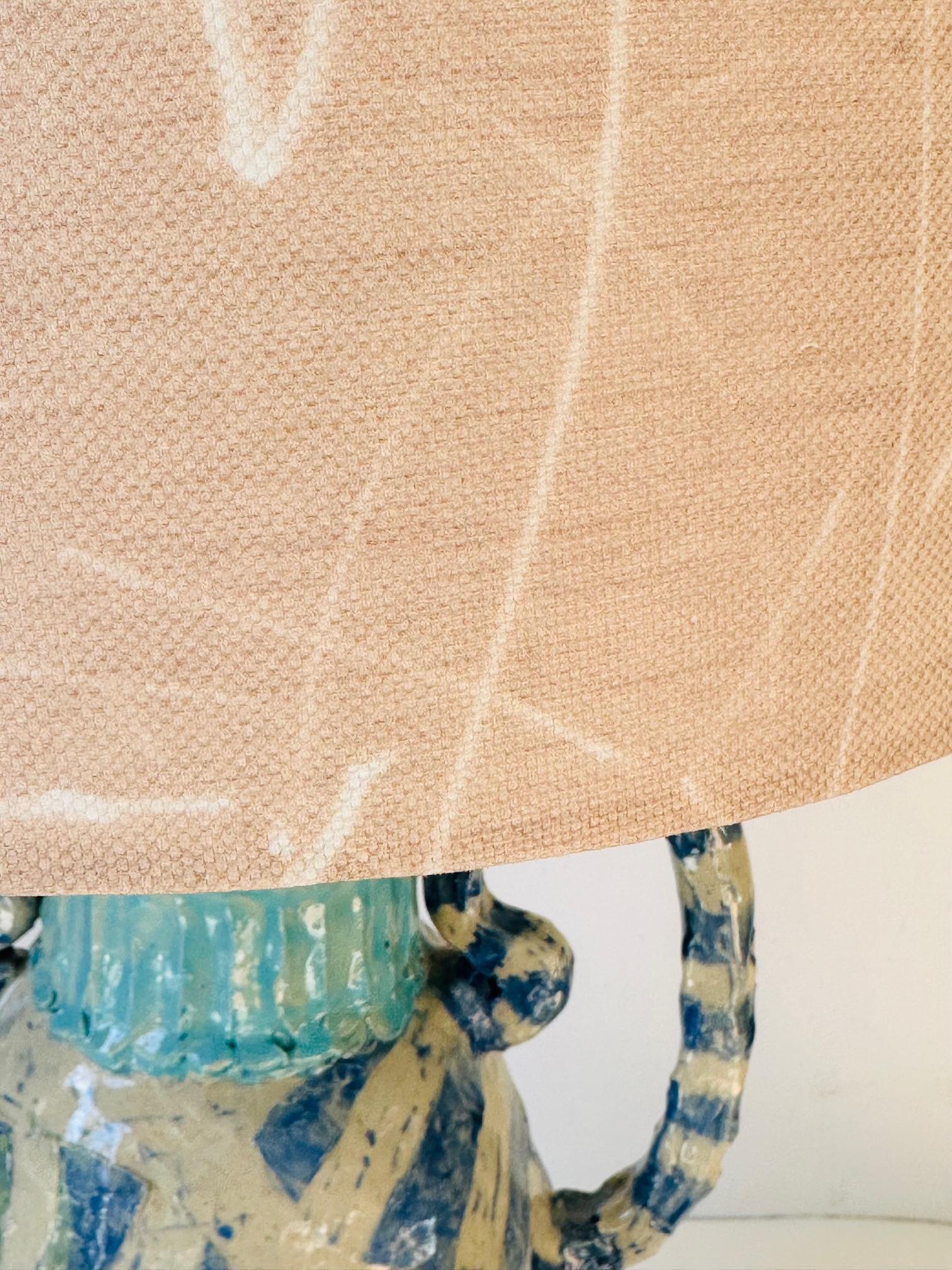 Hand-Crafted Contemporary Hand-Built Ceramic Lamps by Artists Abby Kasonik x Kiki Slaughter