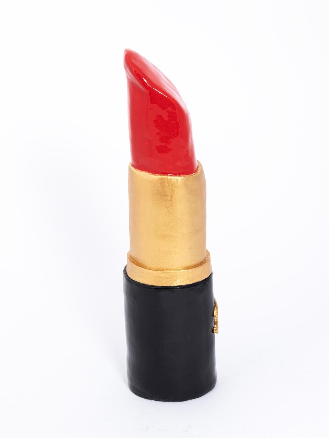 Contemporary Hand Built Ceramic Lipstick In Good Condition In Stamford, CT