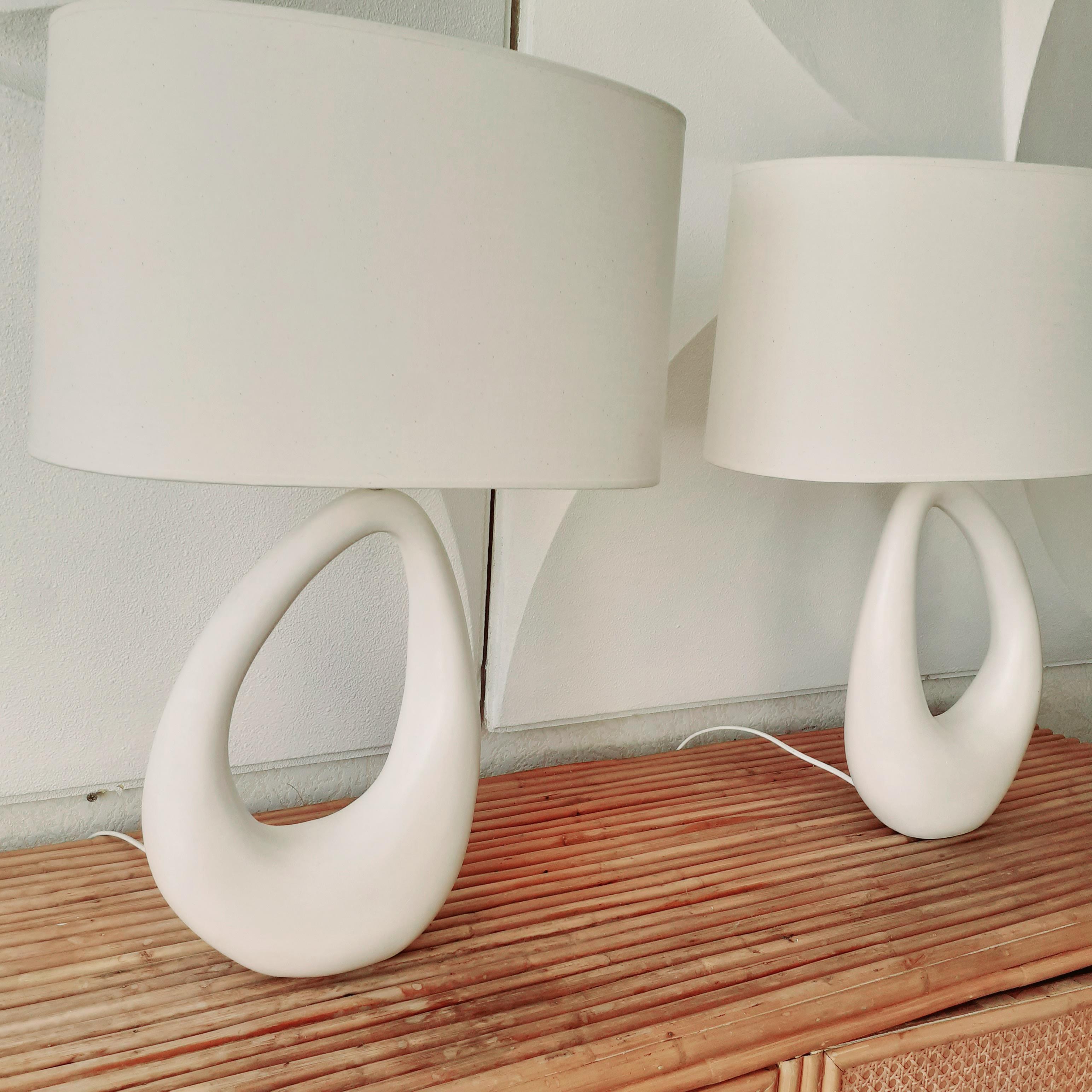 Contemporary Hand-Built French Ceramic Lamp 2