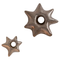 Contemporary Hand-Built Puffy Star Sconce, 'Small'