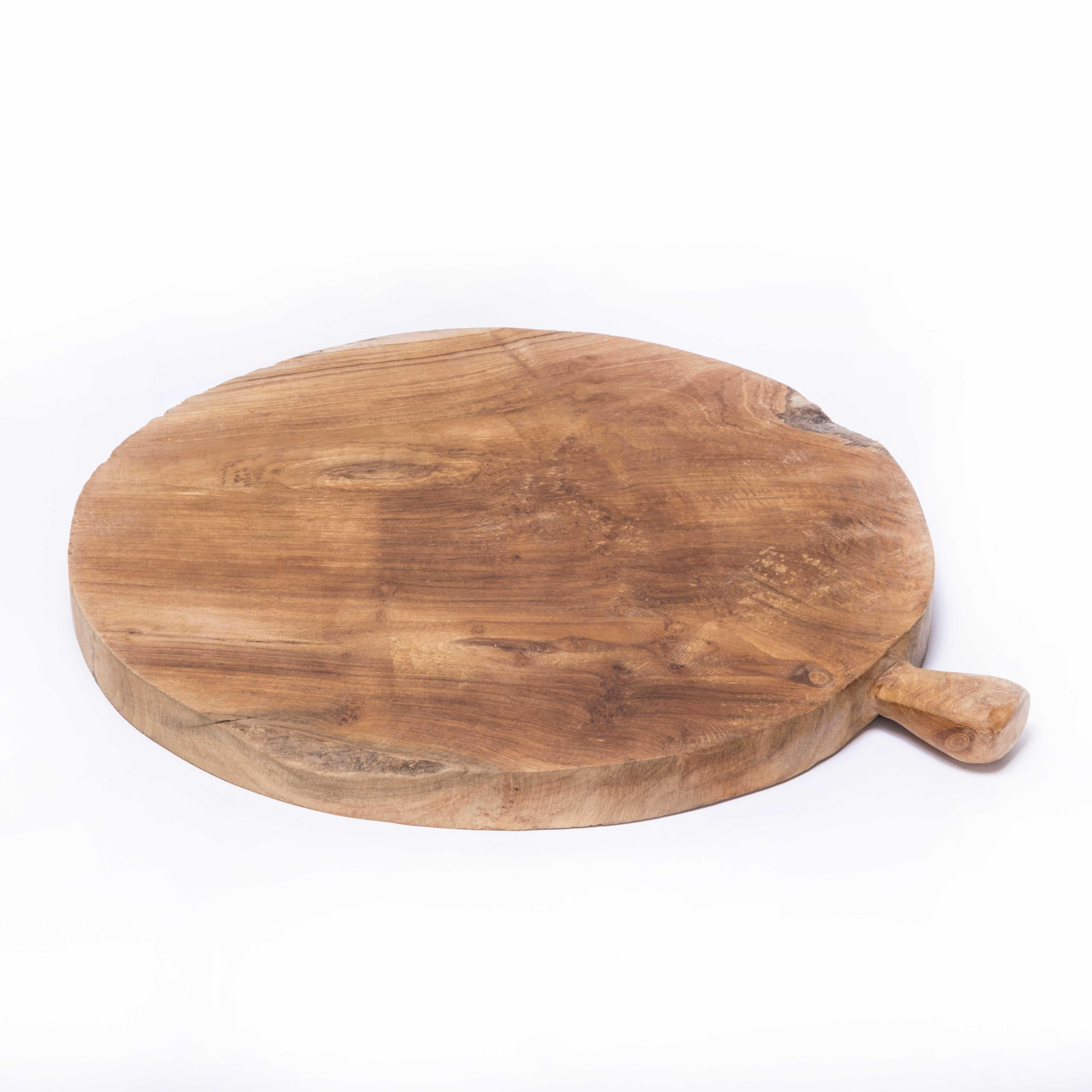 Mid-20th Century Contemporary Hand Carved Indonesian Teak Platter For Sale